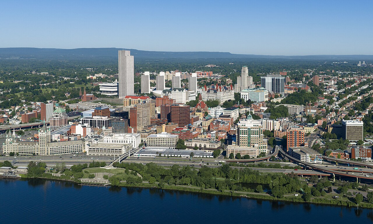 Albany, New York, community view accompanying the local property-loss and restoration guide